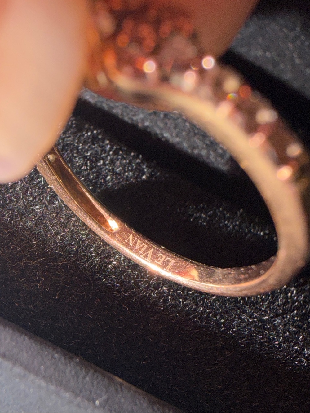 Le Vian 14K Rose Gold Chocolate Natural Diamond G/VS Ring Sz7 - Picture 5 of 15